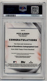 Pete Alonso 2022 Finest Aura of Excellence Auto 21/50 PSA 10 Gem Mint