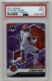 Ja'Marr Chase 2021 Mosaic #247 No Huddle Purple 01/50 PSA 9 Mint