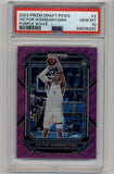 Victor Wemanyama 2023-24 Prizm Draft Picks #2 Purple Wave PSA 10 Gem Mint 3862