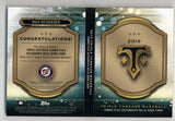 Max Scherzer 2019 Triple Threads Booklet Jumbo Relic Auto 3/3