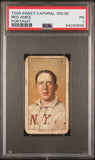 Red Ames 1909-11 T206 Sweet Caporal 150/30 Portrait PSA 1 Poor