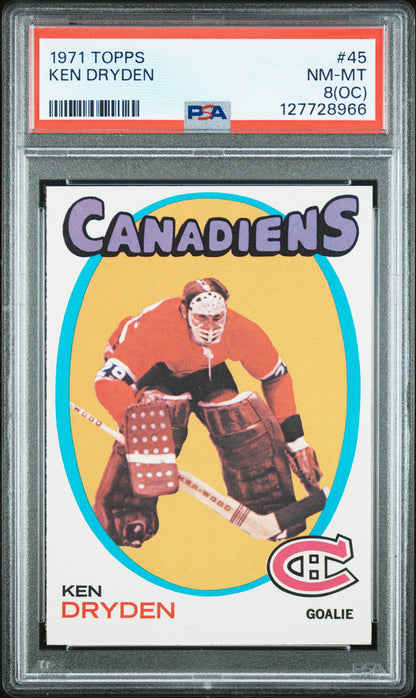 Ken Dryden 1971 Topps Rookie #45 PSA 8 Nm-Mint OC