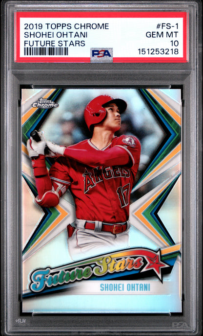 Shohei Ohtani 2019 Topps Chrome Future Stars #FS1 PSA 10 Gem Mint 3218
