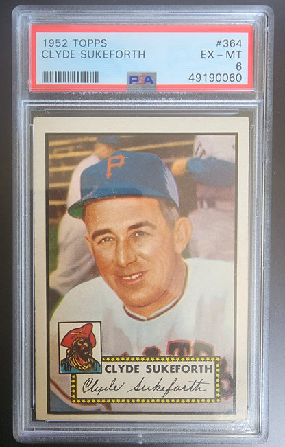 Clyde Sukeforth 1952 Topps #364 PSA 6