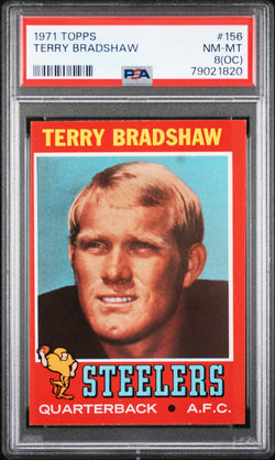 Terry Bradshaw 1971 Topps #156 PSA 8OC NM-MINT OC