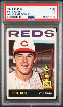 Pete Rose 1964 Topps #125 PSA 3 Very Good