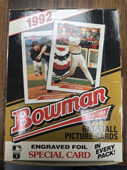 1992 Bowman Baseball Unopened Box