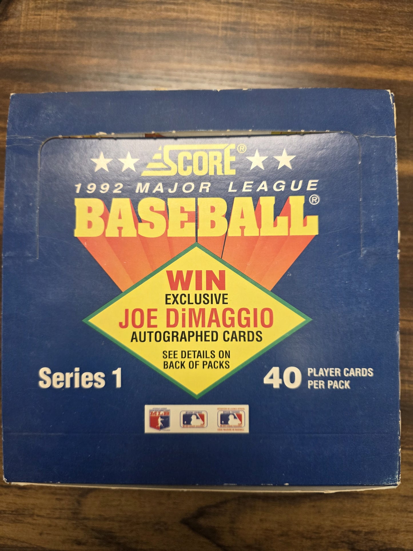 1992 Score Series 1 Baseball Jumbo Box
