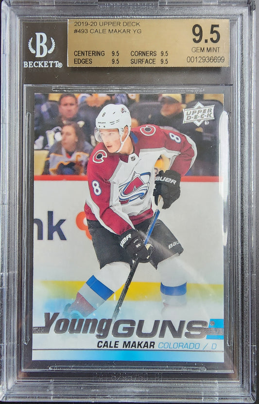 Cale Makar 2019 Upper Deck #493 BGS 9.5 Gem Mint