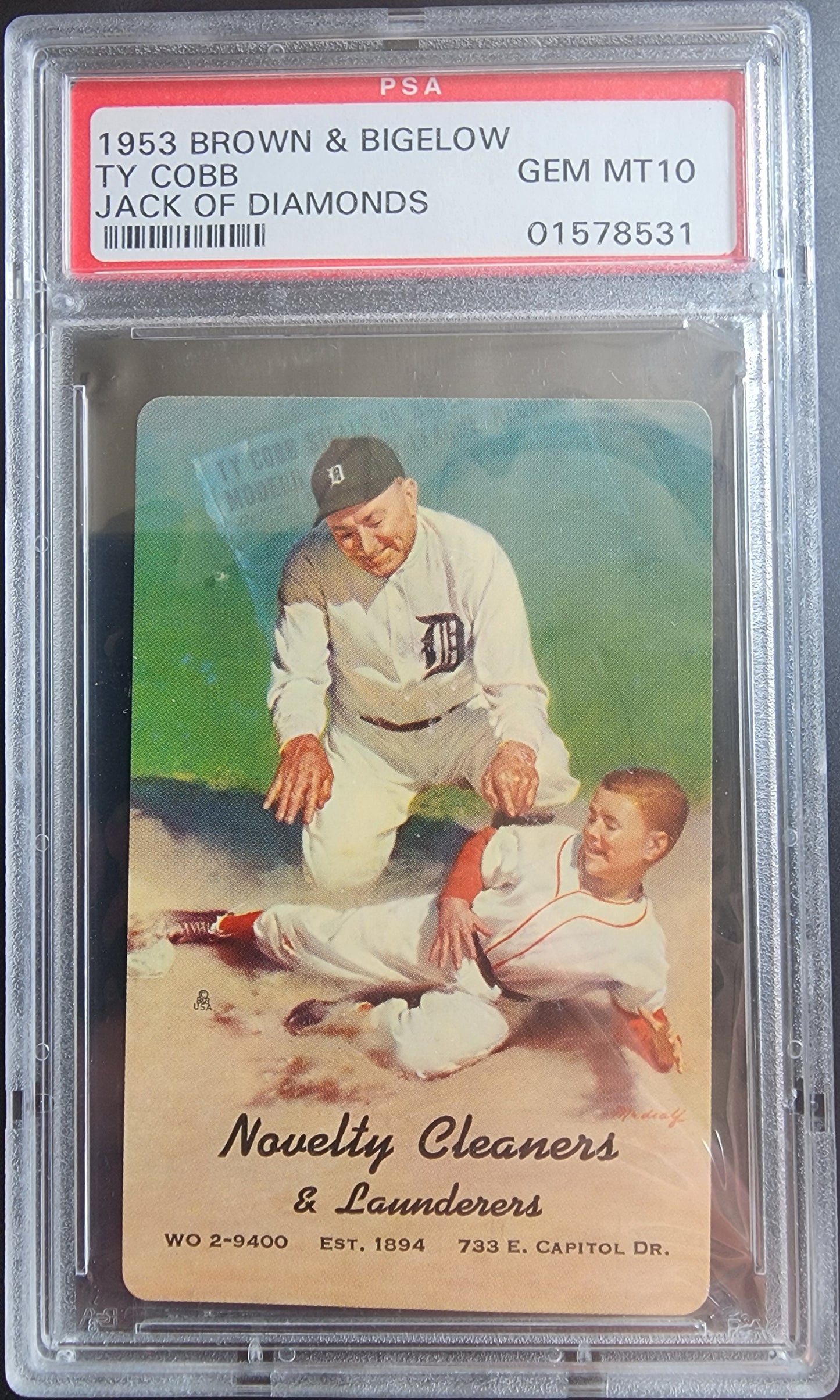 Ty Cobb 1953 Brown and Bigelow PSA 10 Gem Mint