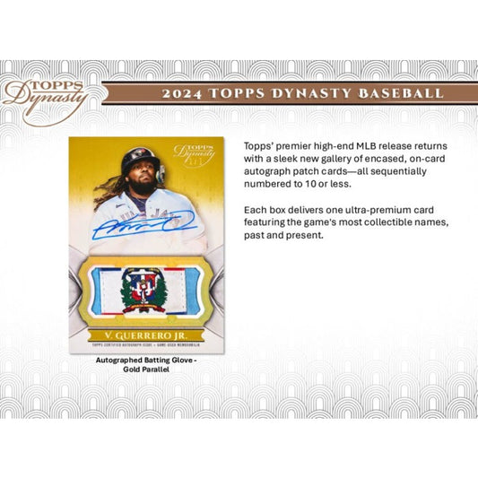 2024 Topps Dynasty Baseball Hobby Box - 5 Box Case