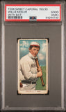 Willie Keeler 1909-11 T206 Sweet Caporal 150/30 With Bat PSA 2 Good MK