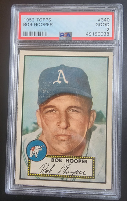 Bob Hooper 1952 Topps #340 PSA 2