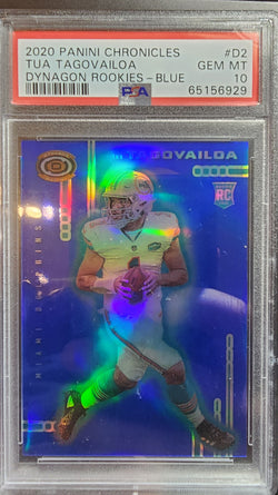 Tua Tagovailoa 2020 Chronicles Dynagon Blue #3/25 PSA 10 Gem Mint