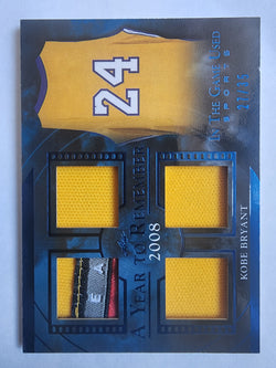 Kobe Bryant 2020 Leaf In the Game Used Quad Patch #27/35
