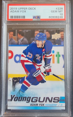 Adam Fox 2019 Upper Deck #228 PSA 10 Gem Mint 8246