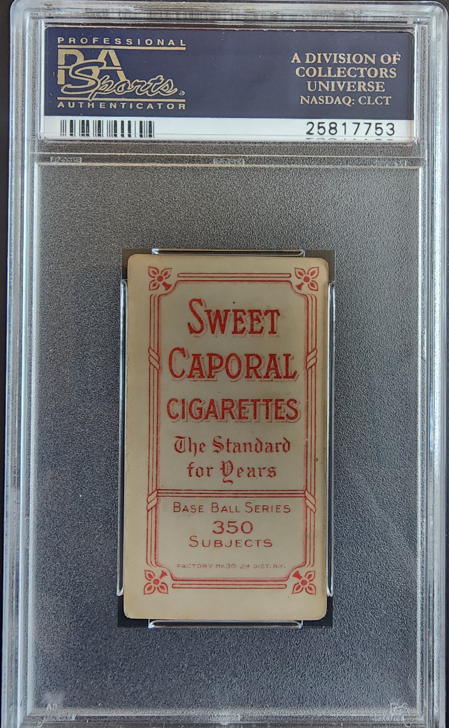 Lee Quillen Quillin 1909-11 T206 Sweet Caporal 350/30 PSA 3 Very Good