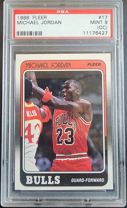Michael Jordan 1988 Fleer #17 PSA 9 OC