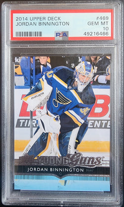 Jordan Binnington 2014 Upper Deck #469 PSA 10 Gem Mint