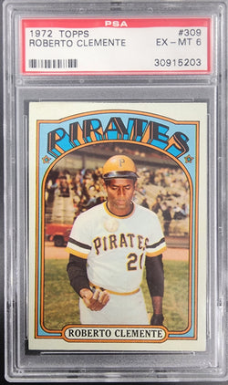 Roberto Clemente 1972 Topps #309 PSA 6 Ex-Mint