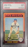 Robin Yount 1975 Topps #223 PSA 7 Near Mint