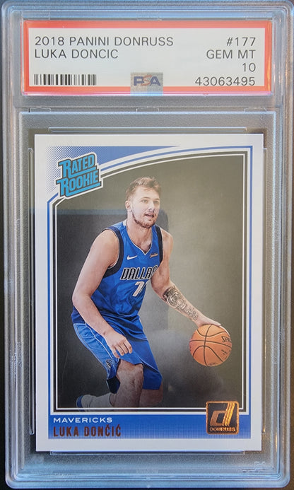 Luka Doncic 2018 Donruss #177 PSA 10 Gem Mint 3495