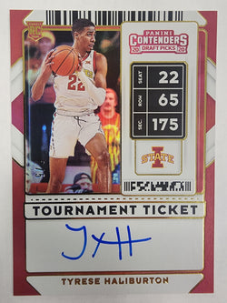 Tyrese Haliburton 2020 Panini Draft Tournament Ticket Auto #2/5