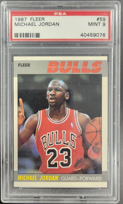 Michael Jordan 1987 Fleer #59 PSA 9 Mint