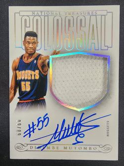 Dikembe Mutumbo 2013 Panini National Treasures Colossal Jersey Auto #60/60