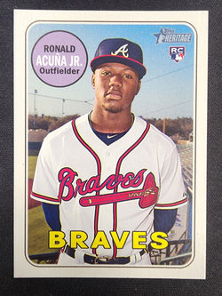 Ronald Acuna Jr. 2018 Topps Heritage Mini #74/100