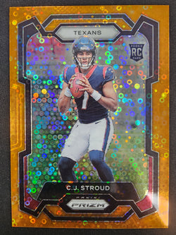 CJ Stroud 2023 Panini Prizm #339 Orange Disco Prizm