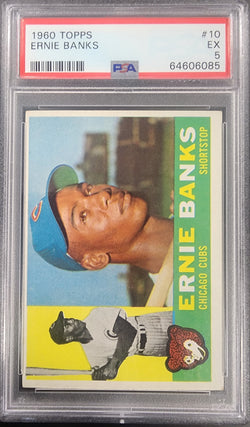 Ernie Banks 1960 Topps #10 PSA 5 EX