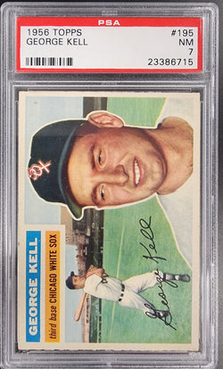 George Kell 1956 Topps #195 PSA 7 Near Mint