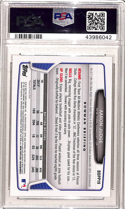 Aaron Judge 2013 Bowman Draft #BDPP19 PSA 10 Gem Mint 6042