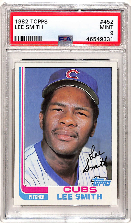 Lee Smith 1982 Topps Rookie #452 PSA 9 Mint