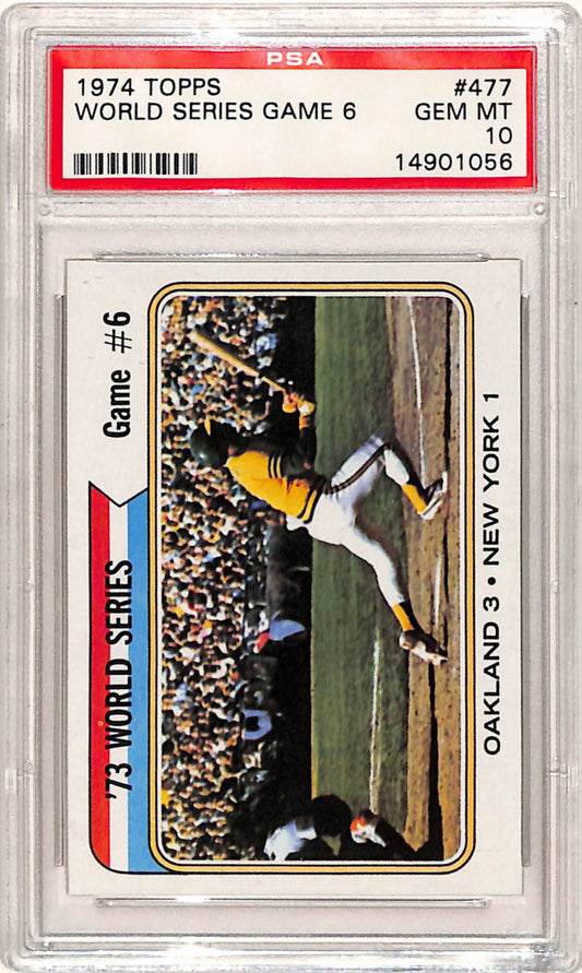 1974 Topps World Series Game 6 #477 PSA 10 Gem Mint