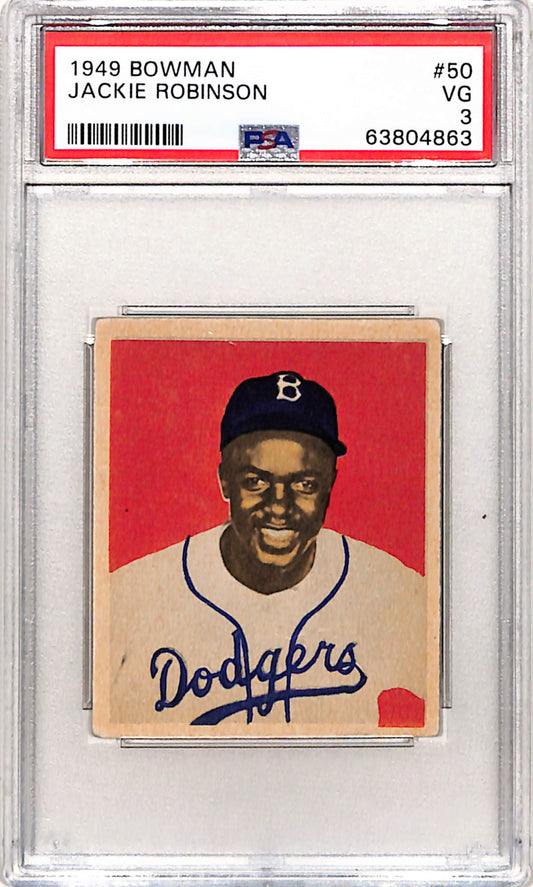 Jackie Robinson 1949 Bowman #50 PSA 3 Very Good