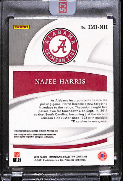 Najee Harris 2021 Panini Immaculate Introductions Rookie Gold Auto #1/10