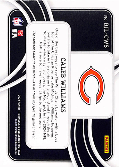 Caleb Williams 2024 Immaculate Football Nike Swoosh Rookie Patch #4/5