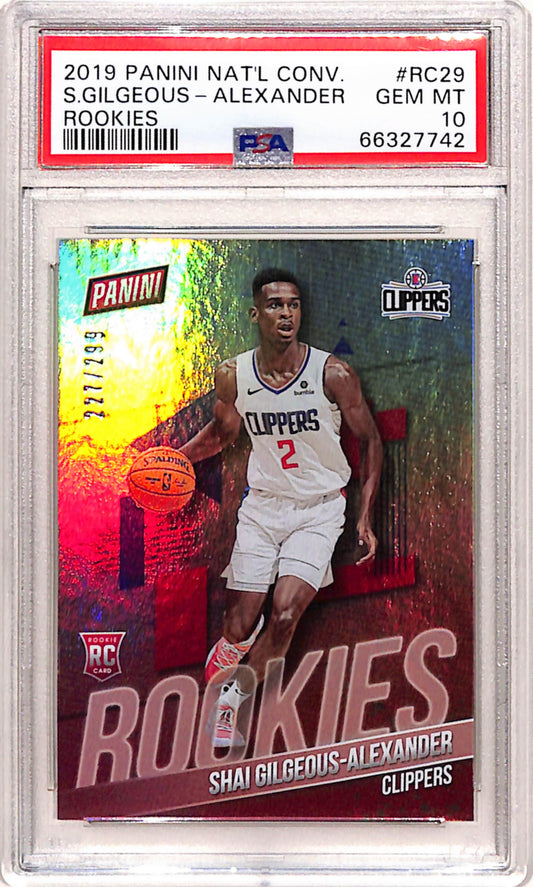 Shai Gilgeous-Alexander 2019 Panini National Convention #227/299 PSA 10 Gem Mint