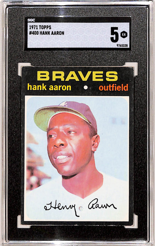 Hank Aaron 1971 Topps #400 SGC 5 EX