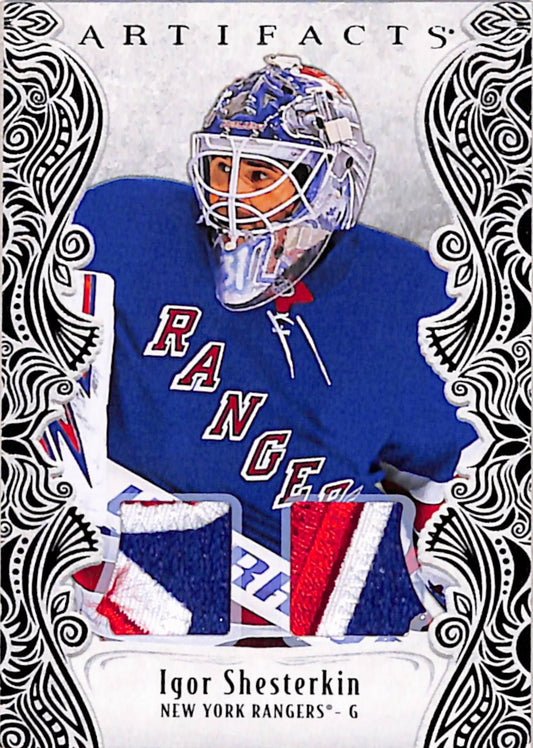 Igor Shesterkin 2025 Upper Deck Artifacts Dual Patch Black #2/3