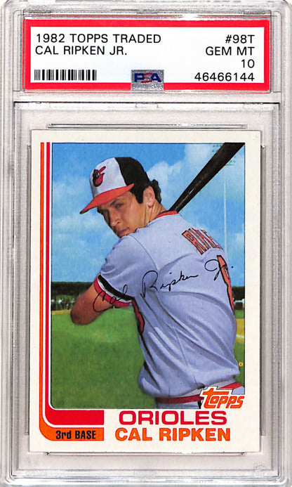Cal Ripken Jr. 1982 Topps Traded Rookie #98T PSA 10 Gem Mint