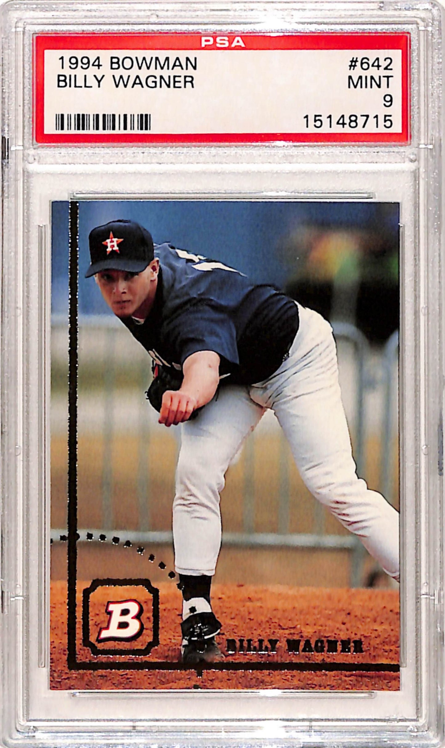 Billy Wagner 1994 Bowman Rookie #642 PSA 9 Mint 8715