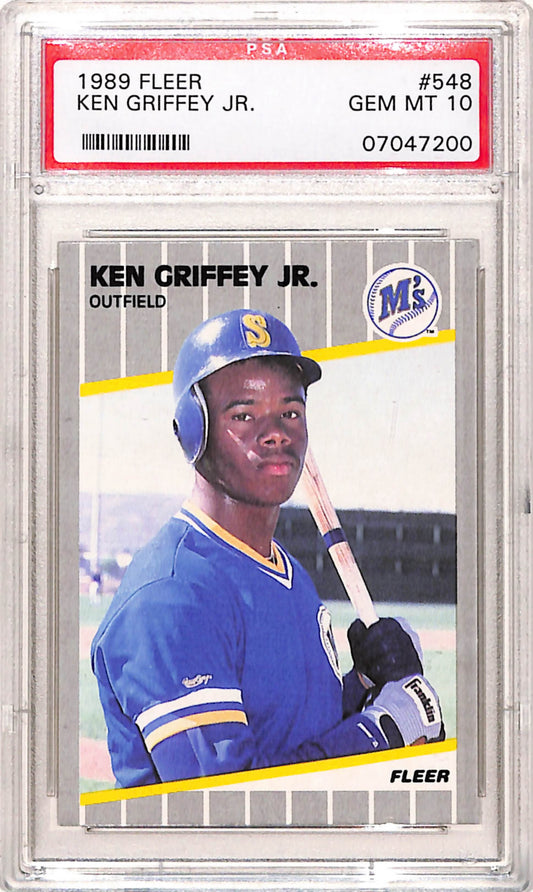 Ken Griffey Jr. 1989 Fleer Rookie #548 PSA 10 Gem Mint 7200