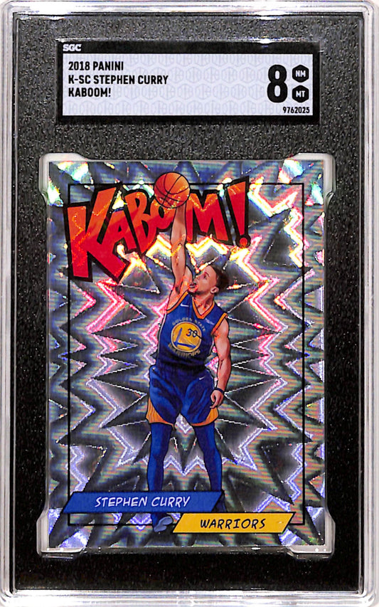 Steph Curry 2018 Panini Kaboom PSA 8 Nm-Mint
