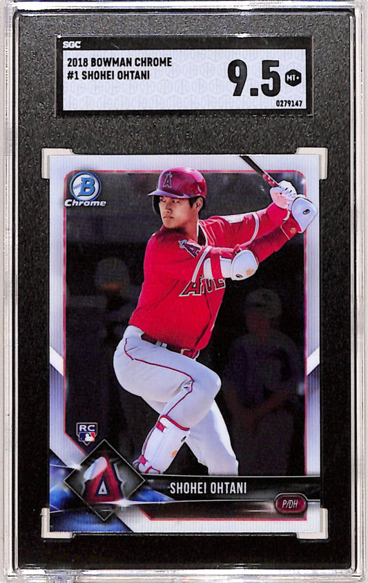 Shohei Ohtani 2018 Bowman Chrome Rookie #1 SGC 9.5 Mint+