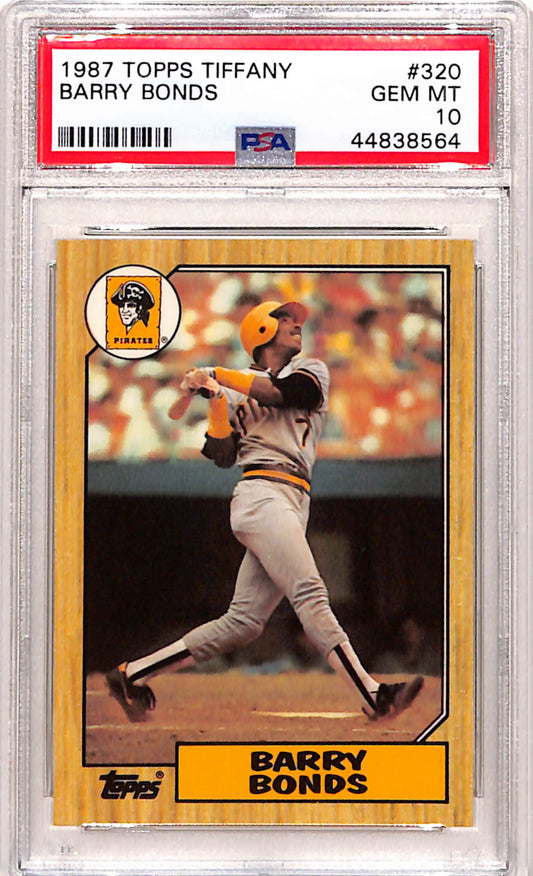 Barry Bonds 1987 Topps Tiffany Rookie #320 PSA 10 Gem Mint