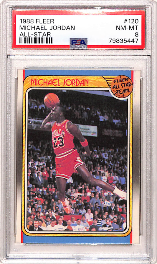 Michael Jordan 1988 Fleer All-Star #120 PSA 8 Nm-Mint 5447