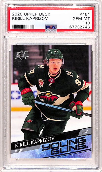 Kirill Kaprizov 2020 Upper Deck Rookie #451 PSA 10 Gem Mint 2746